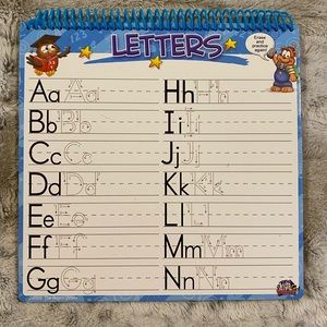 Dry erase book of learning boards